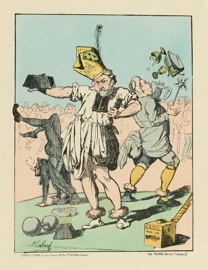La Mendicite Etant Interdite Wall Art by Moloch (Alphonse Hector Colomb) - High-Resolution Digital Print