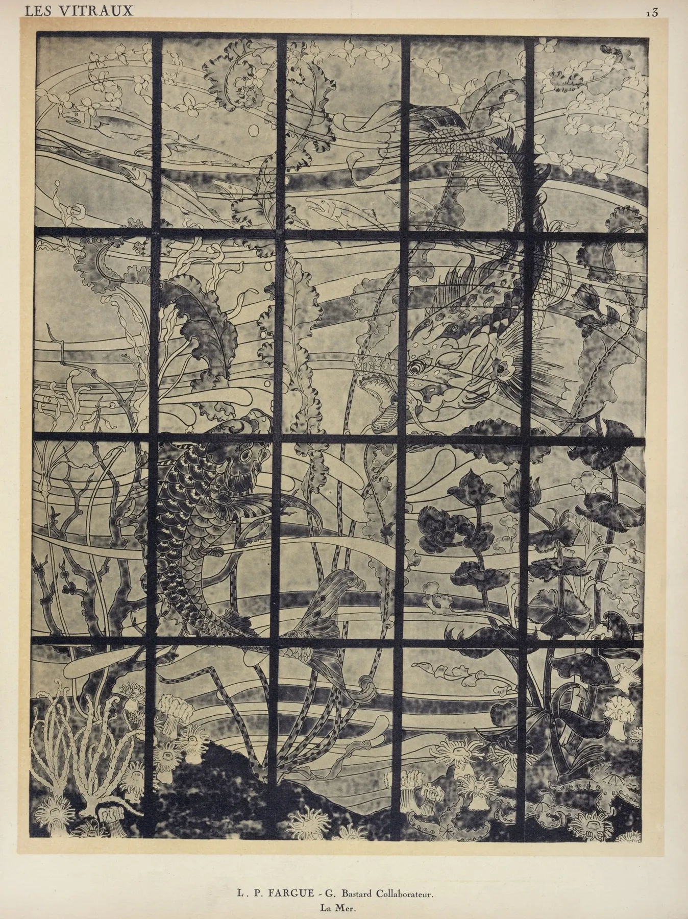 La Mer Au Pavillon Du Vitrail Wall Art by Jacques Gruber - High-Resolution Digital Print