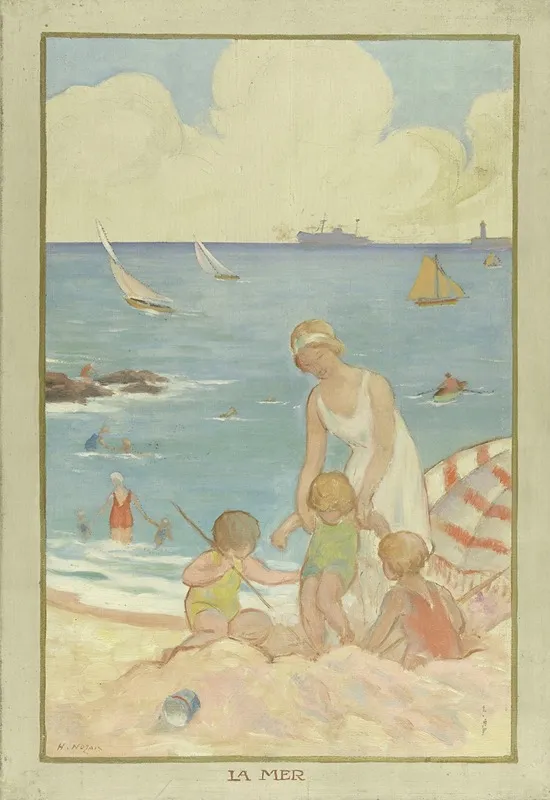 La Mer Wall Art by Henri Nozais - High-Resolution Digital Print
