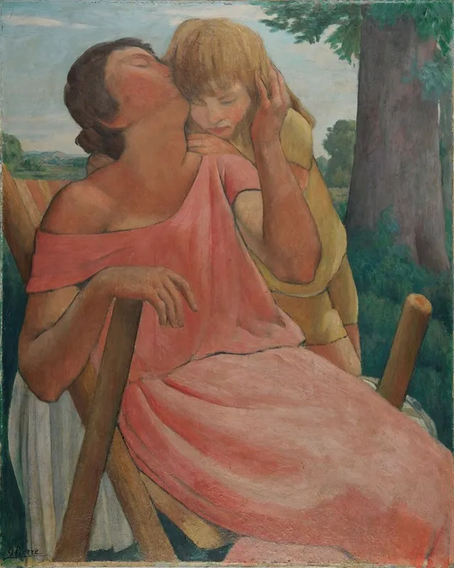 La Mere Et Lenfant Wall Art by Gustave Pierre - High-Resolution Digital Print