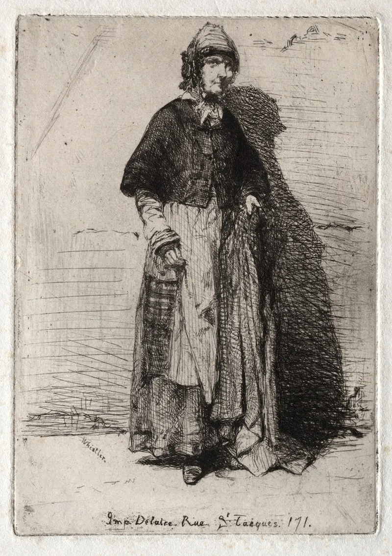La Mere Gerard 4 Wall Art by James Abbott McNeill Whistler - High-Resolution Digital Print