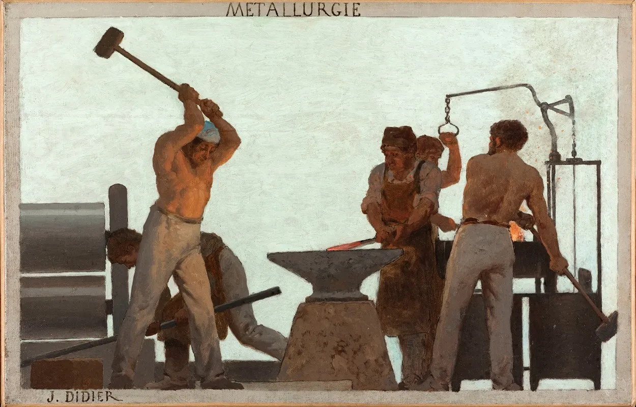 La Metallurgie Wall Art by Jules Didier - High-Resolution Digital Print