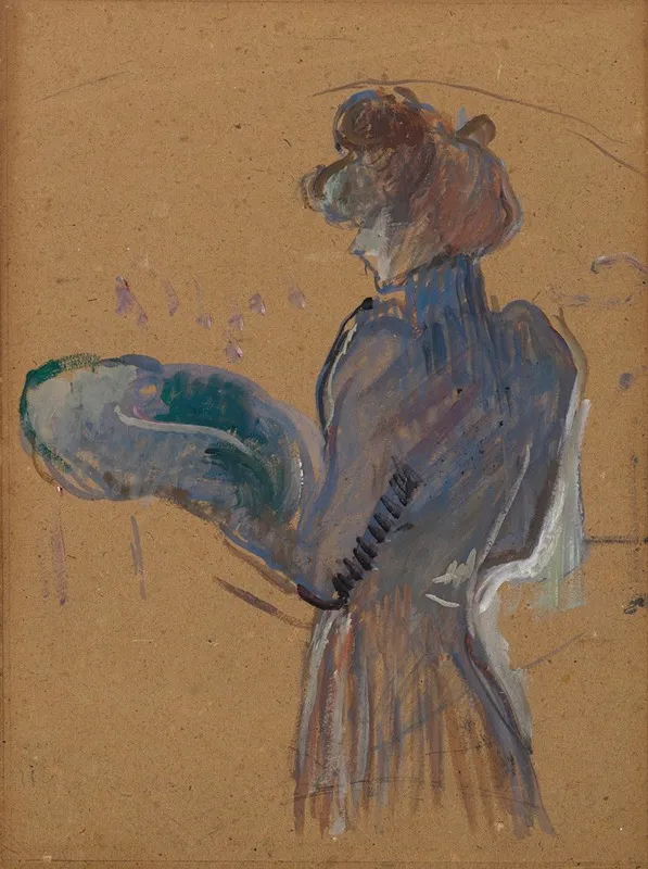 La Modiste Mademoiselle Margouin Wall Art by Henri de Toulouse-Lautrec - High-Resolution Digital Print