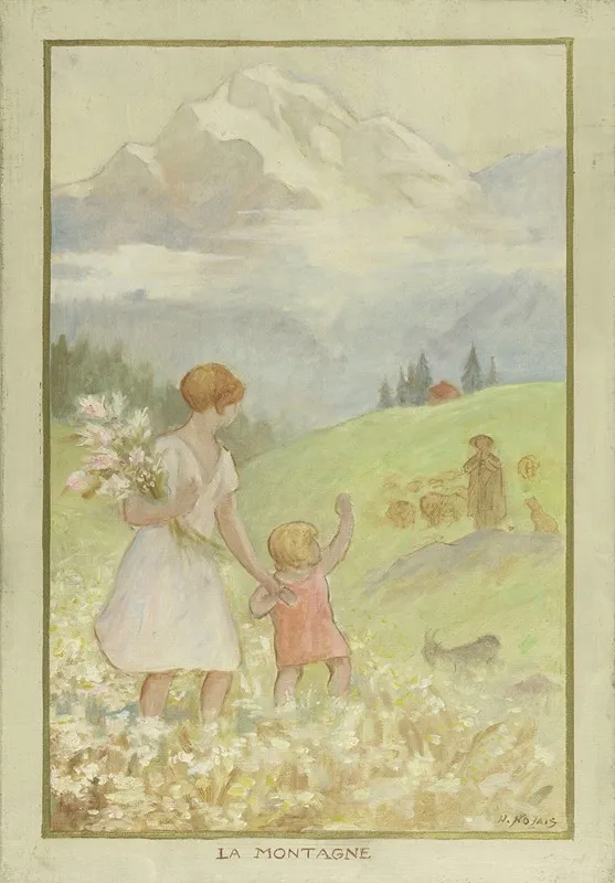 La Montagne Wall Art by Henri Nozais - High-Resolution Digital Print