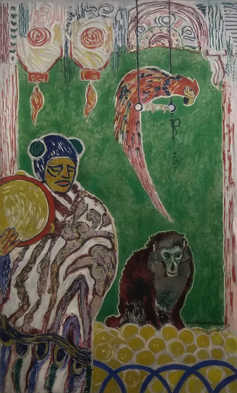 La Montreuse De Singe Wall Art by Alexis Mérodack-Jeaneau - High-Resolution Digital Print