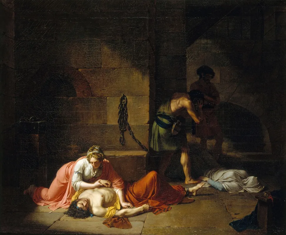 La Mort Dagis Wall Art by Nicolas-André Monsiau - High-Resolution Digital Print