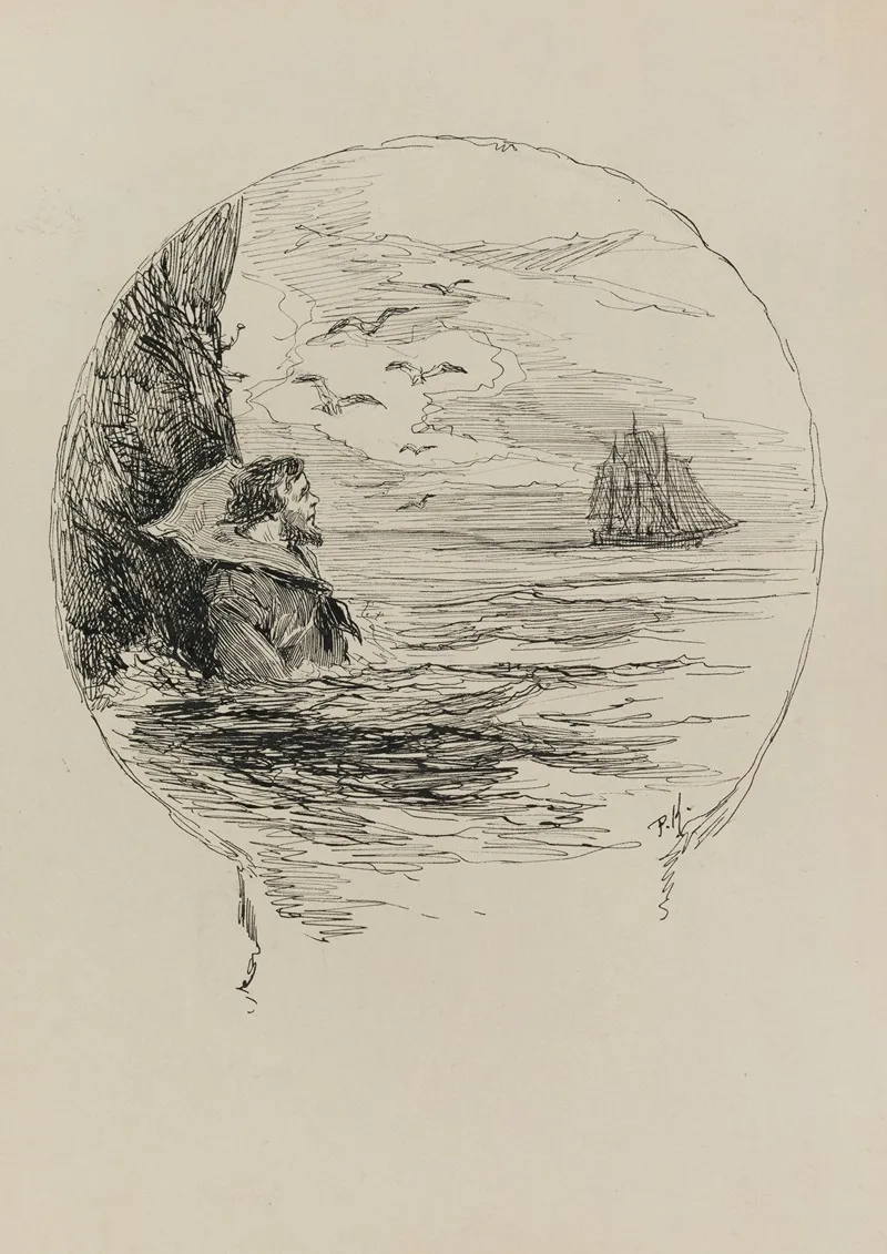 La Mort De Gilliatt Wall Art by Paul-Adolphe Kauffmann - High-Resolution Digital Print