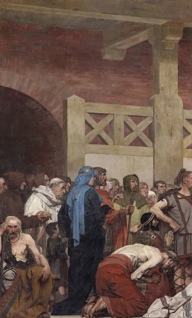 La Mort De Sainte Genevieve Wall Art by Jean-Paul Laurens - High-Resolution Digital Print