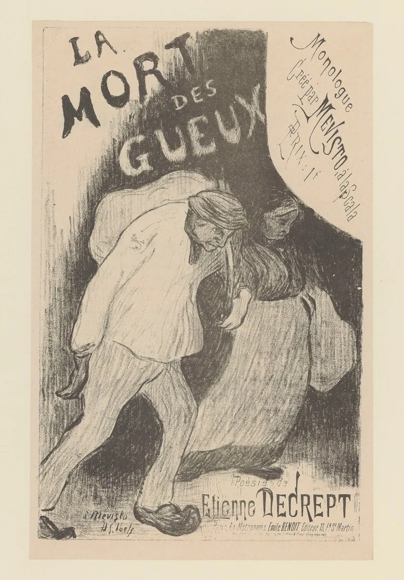 La Mort Des Gueux Wall Art by Henri-Gabriel Ibels - High-Resolution Digital Print