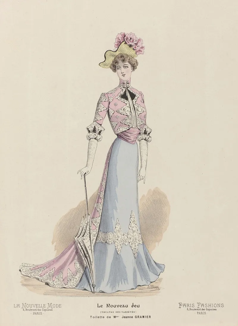La Nouvelle Mode Toilette De Mme Jeanne Granier Wall Art by J Morel - High-Resolution Digital Print