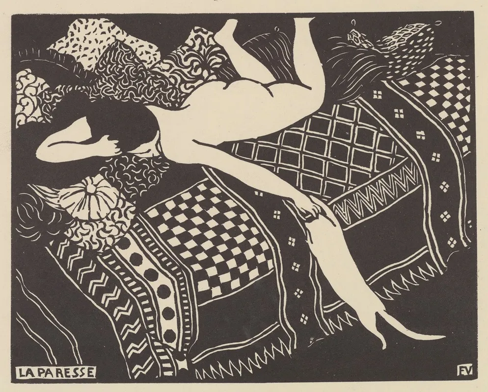 La Paresse Wall Art by Félix Vallotton - High-Resolution Digital Print