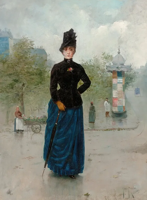 La Parisienne 2 Wall Art by Vicente Gomez Y Plasent - High-Resolution Digital Print
