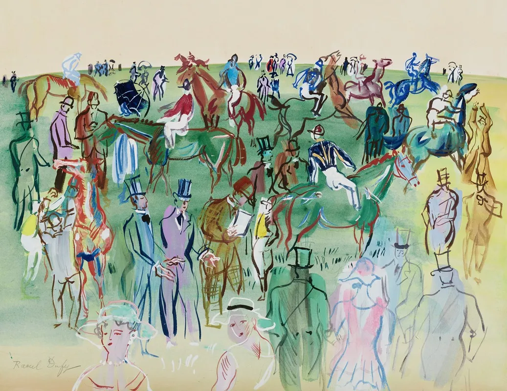 La Pelouse Wall Art by Raoul Dufy - High-Resolution Digital Print