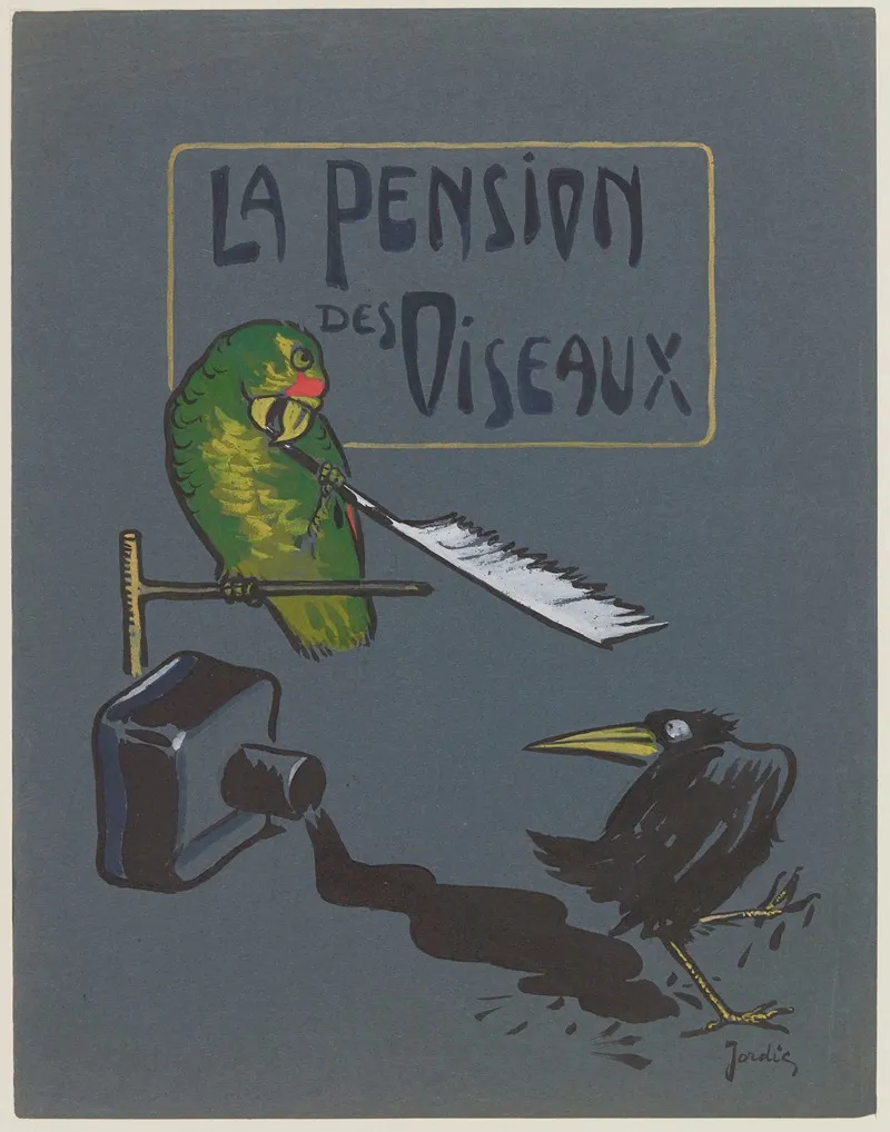 La Pension Des Oiseaux Wall Art by Jordic - High-Resolution Digital Print