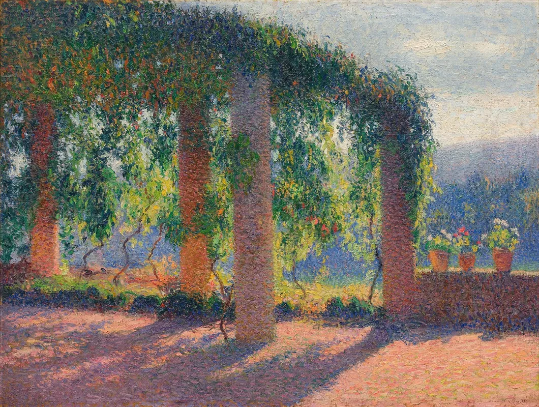 La Pergola De La Cuisine A Marquayrol Wall Art by Henri Martin - High-Resolution Digital Print