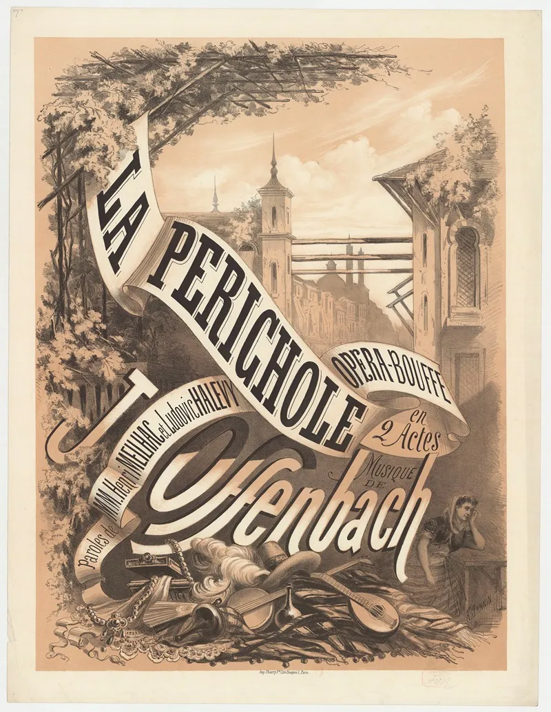 La Perichole Opera Bouffe En 2 Actes Musique De J Offenbach Wall Art by A. Jannin - High-Resolution Digital Print