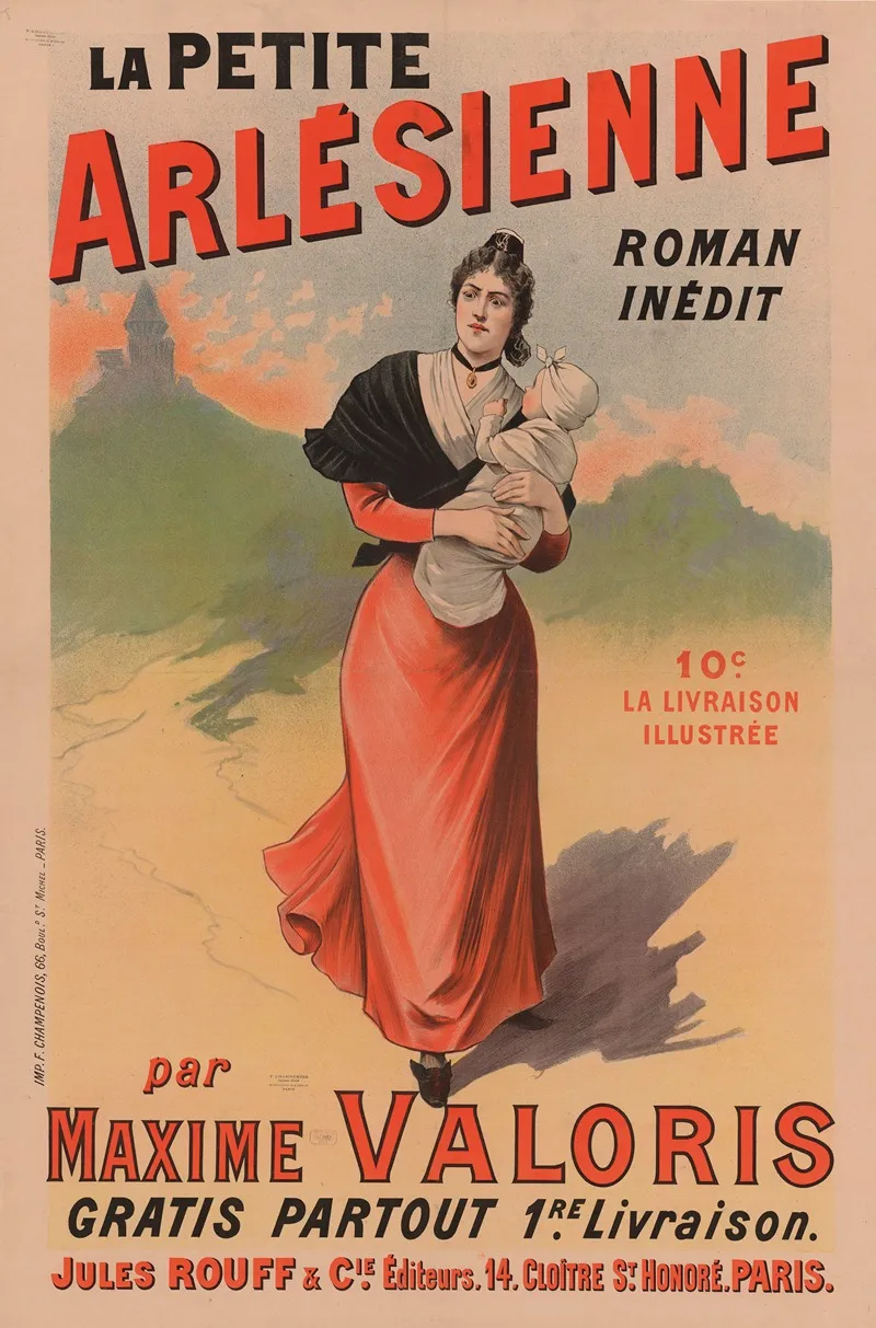 La Petite Arlesienne Wall Art by Imp. F. Champenois - High-Resolution Digital Print