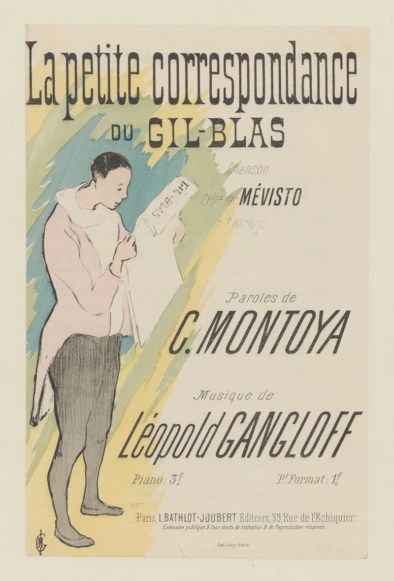 La Petite Correspondance Du Gil Blas Wall Art by Henri-Gabriel Ibels - High-Resolution Digital Print