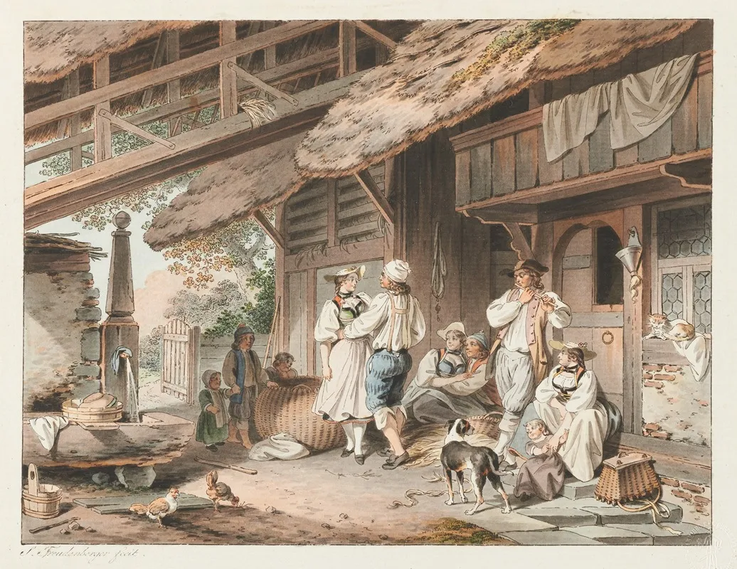 La Petite Fete Imprevue Wall Art by Sigmund Freudenberger - High-Resolution Digital Print
