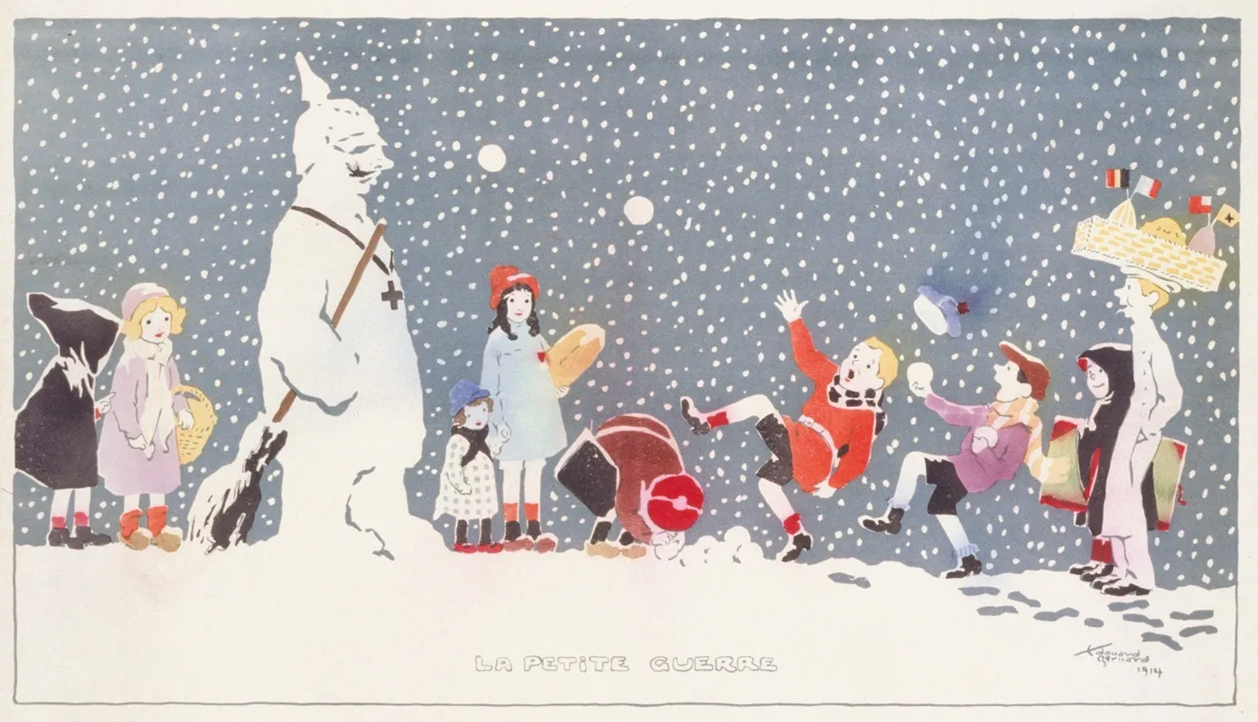La Petite Guerre Wall Art by Édouard Bernard - High-Resolution Digital Print