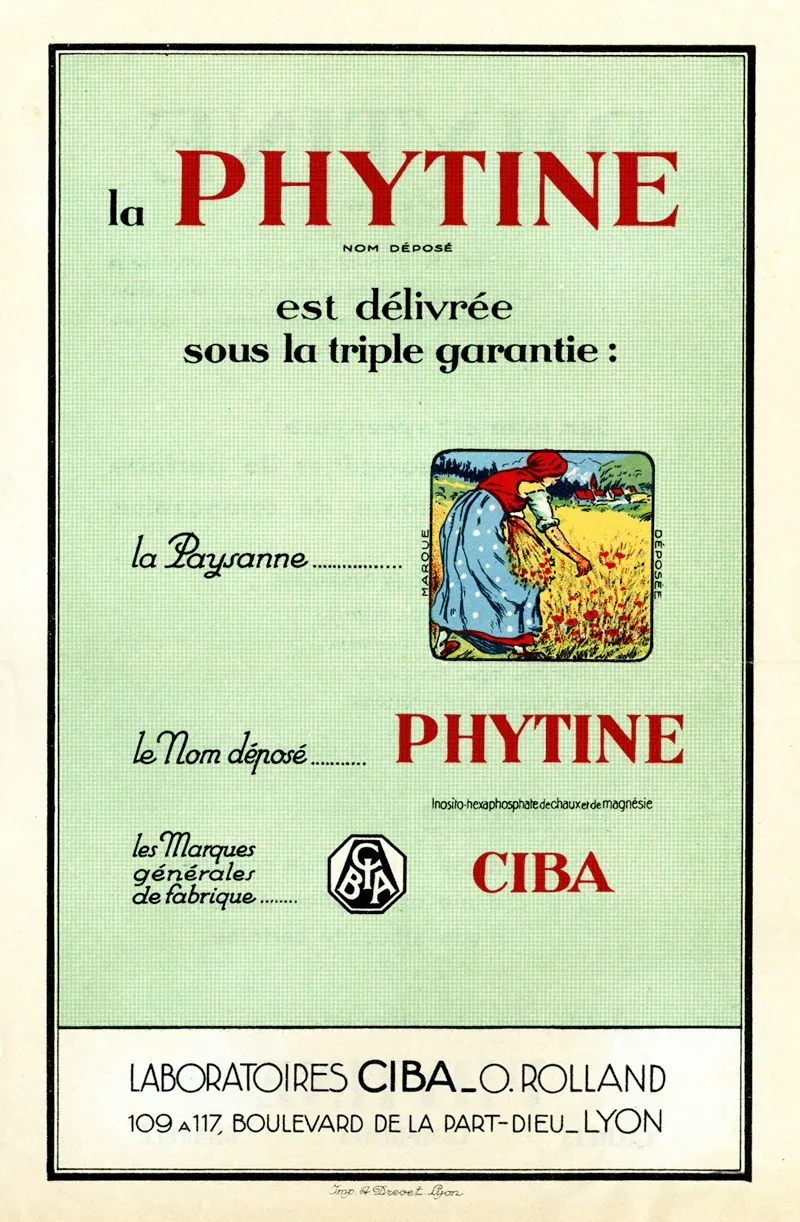 La Phytine Wall Art by Laboratoires Ciba - High-Resolution Digital Print