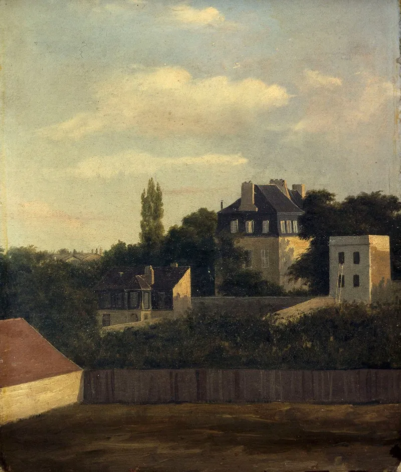 La Place Breda Vue De La Rue La Bruyere Wall Art by Georges Viard - High-Resolution Digital Print