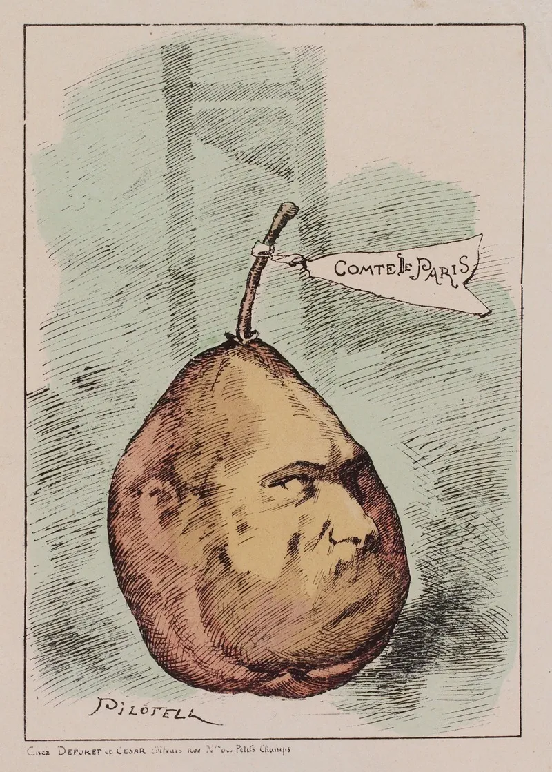 La Poire Et Le Couteau Wall Art by Georges Pilotelle - High-Resolution Digital Print