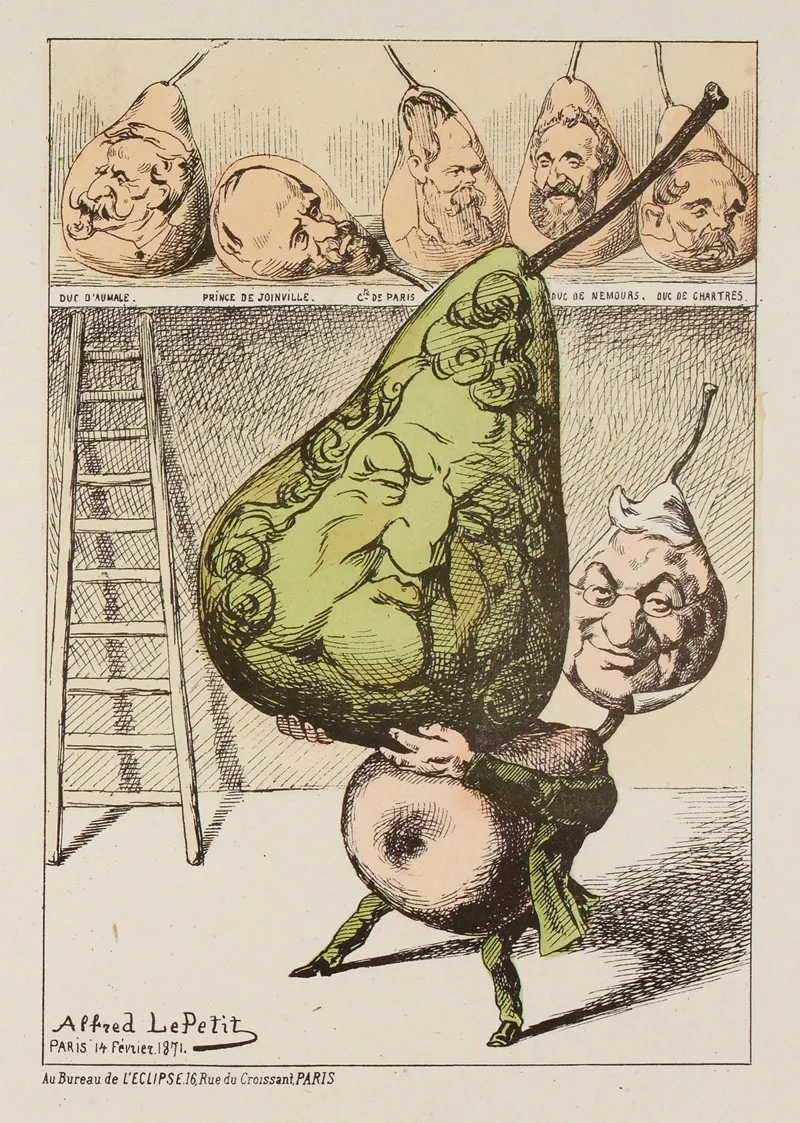 La Poire M Thiers Wall Art by Zut (Alfred Le Petit) - High-Resolution Digital Print