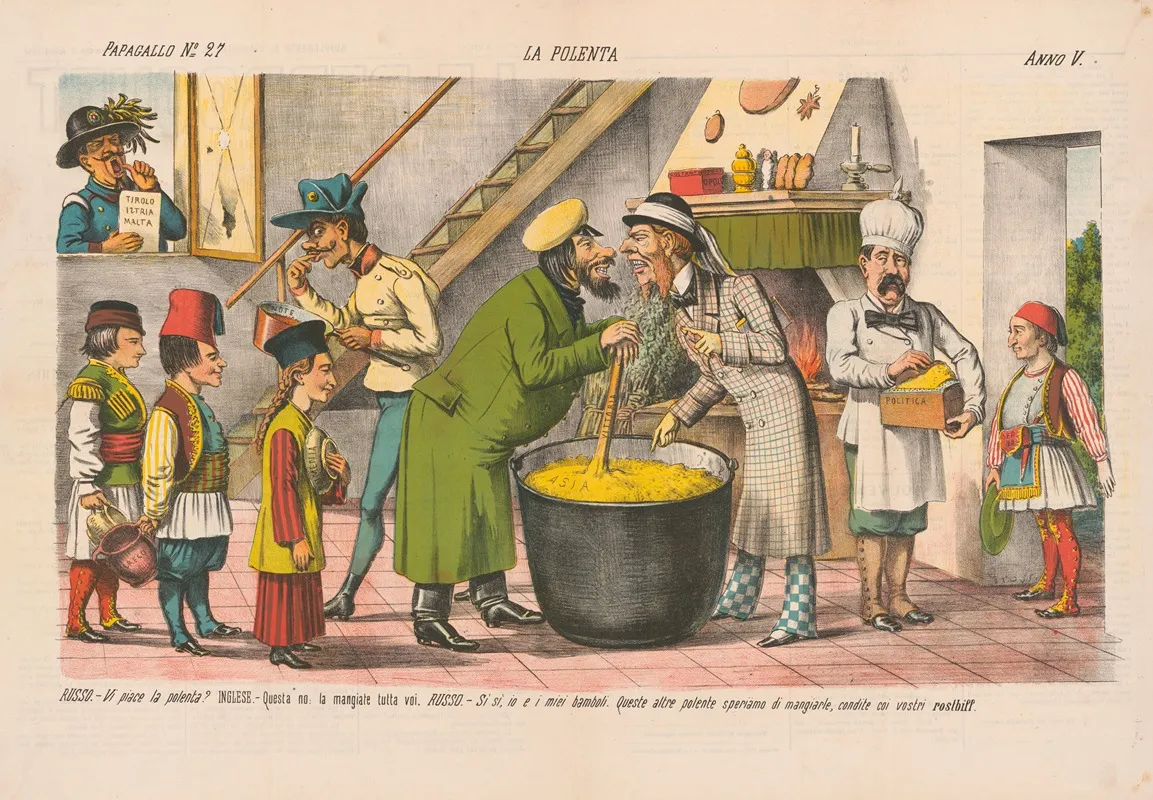 La Polenta Wall Art by Augusto Grossi - High-Resolution Digital Print
