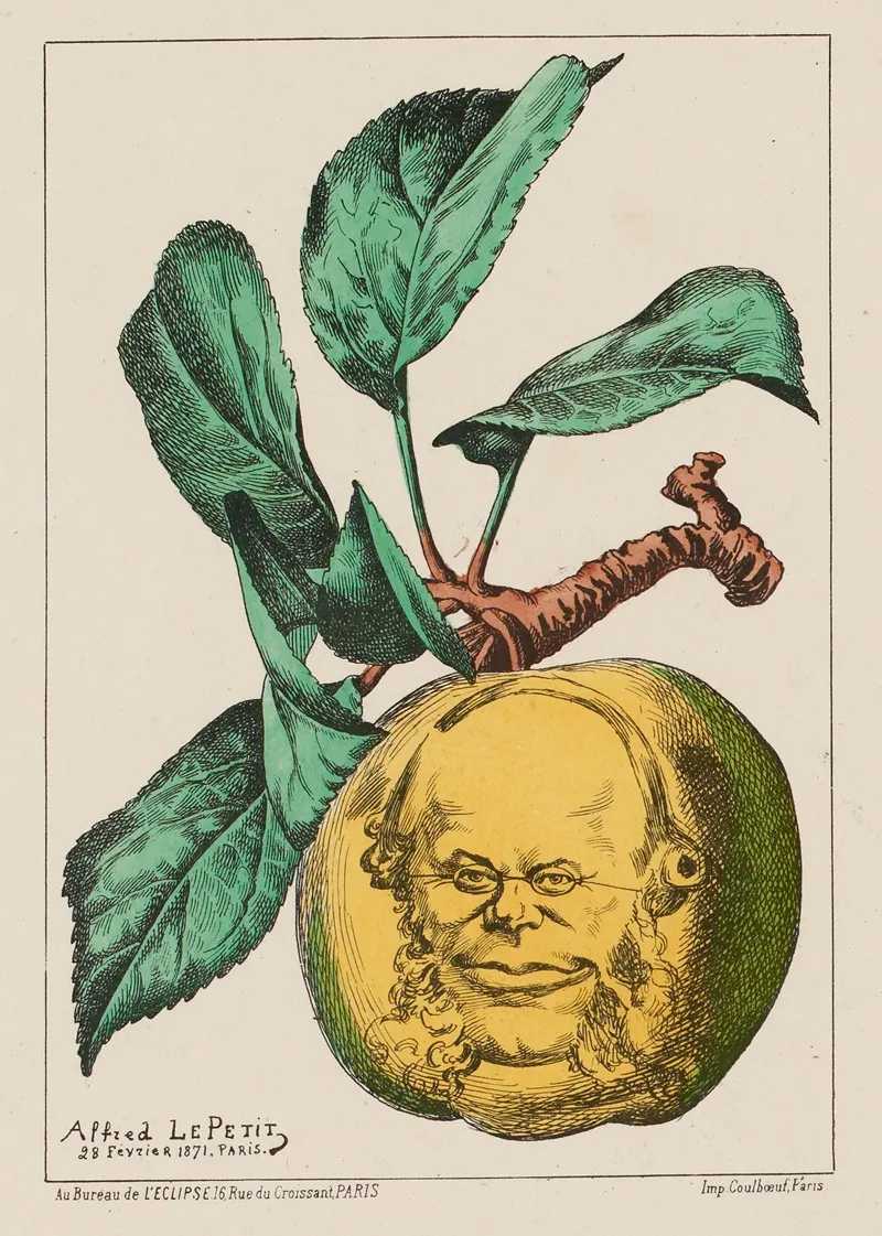 La Pomme M Pouyer Quertier Wall Art by Zut (Alfred Le Petit) - High-Resolution Digital Print