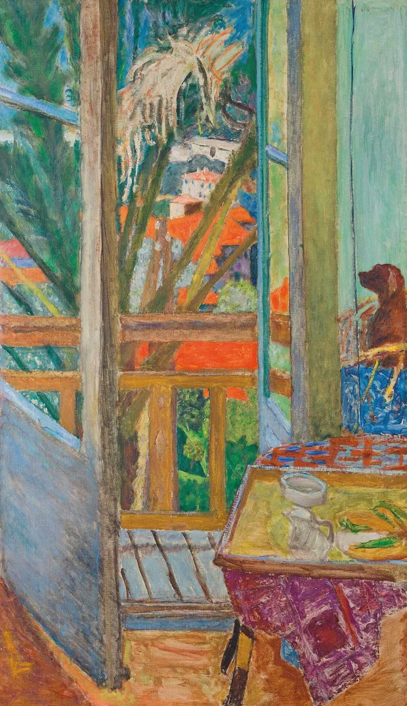 La Porte Fenetre Avec Chien Wall Art by Pierre Bonnard - High-Resolution Digital Print