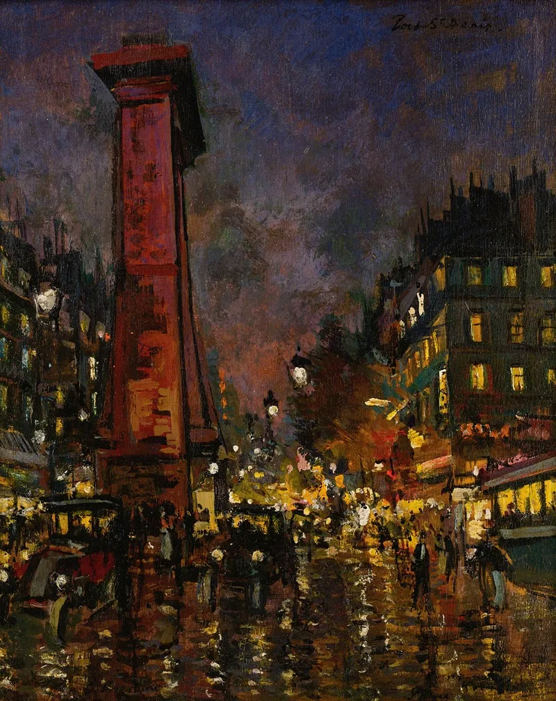La Porte Saint Denis Wall Art by Konstantin Alexeevich Korovin - High-Resolution Digital Print