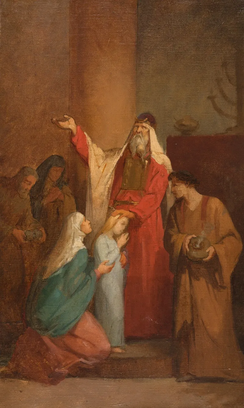La Presentation De La Vierge Au Temple Wall Art by Nélie Jacquemart - High-Resolution Digital Print