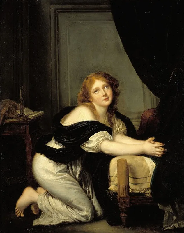 La Priere Du Matin 3 Wall Art by Jean-Baptiste Greuze - High-Resolution Digital Print