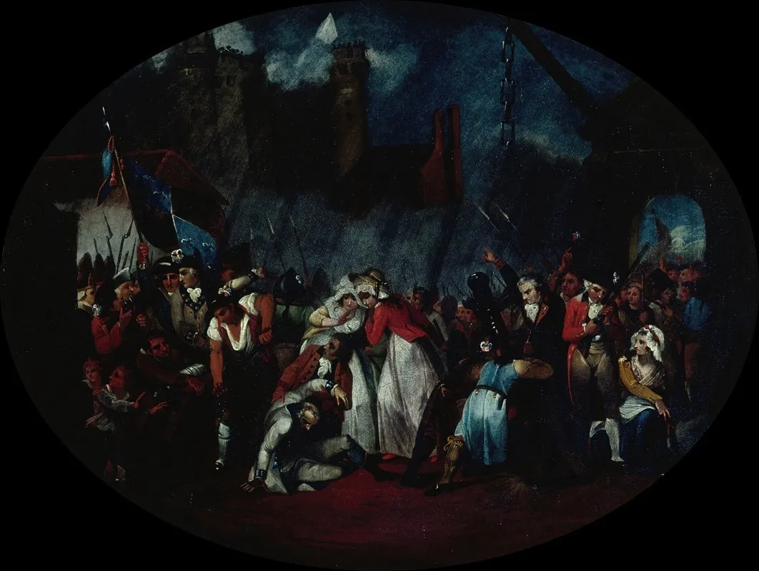 La Prise De La Bastille Le 14 Juillet 1789 2 Wall Art by Henry Singleton - High-Resolution Digital Print