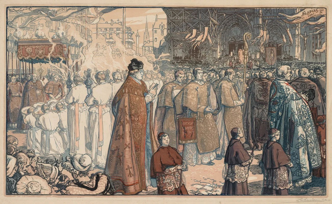 La Procession De La Fete Dieu A Nantes