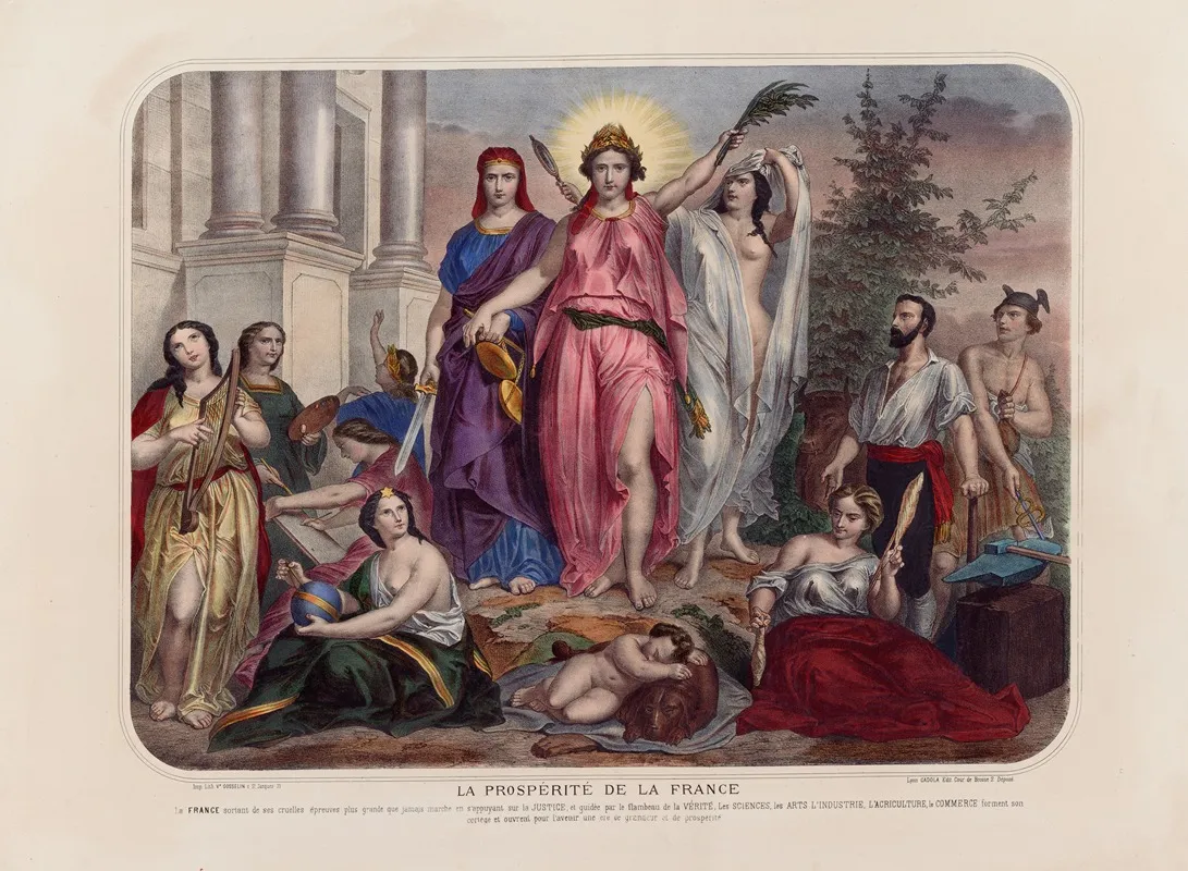 La Prosperite De La France Wall Art by Gosselin - High-Resolution Digital Print