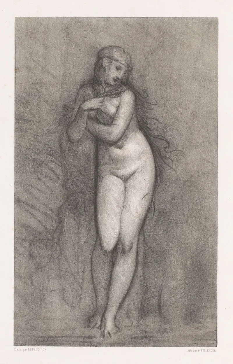 La Pudeur 2 Wall Art by Georges Bellenger - High-Resolution Digital Print