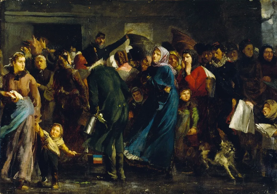 La Queue A La Boucherie En 1871