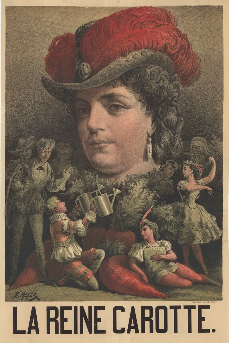 La Reine Carotte Wall Art by Henri Meyer - High-Resolution Digital Print