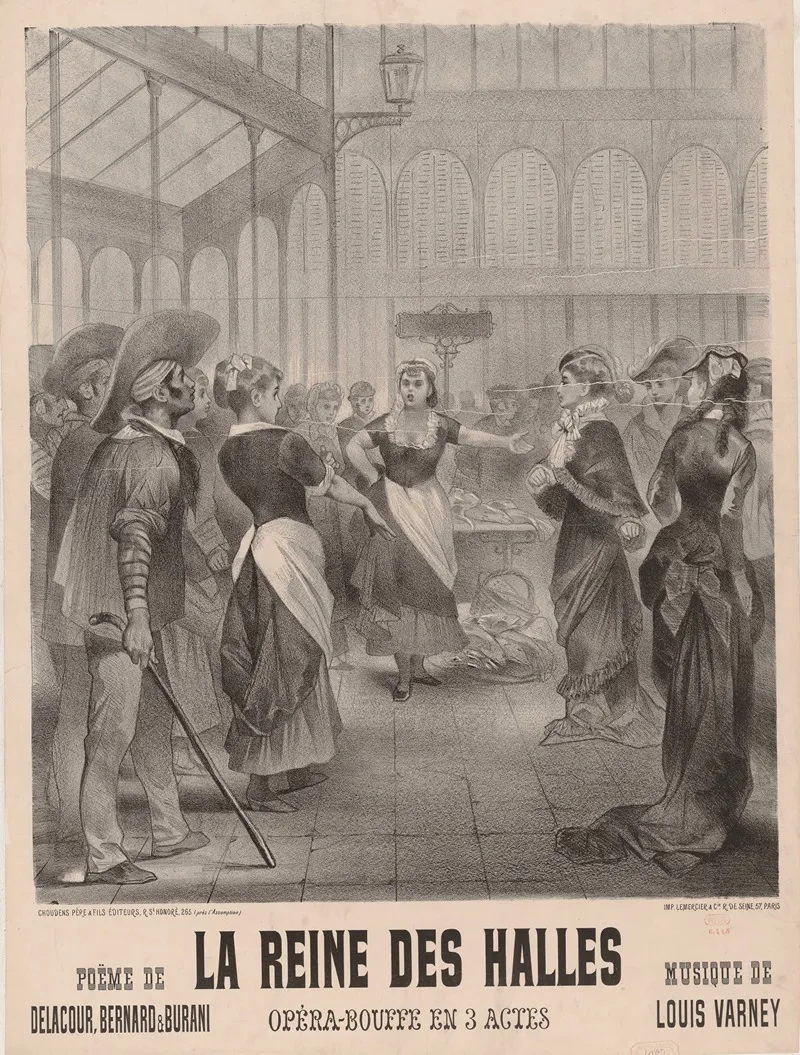La Reine Des Halles Opera Bouffe En 3 Actes