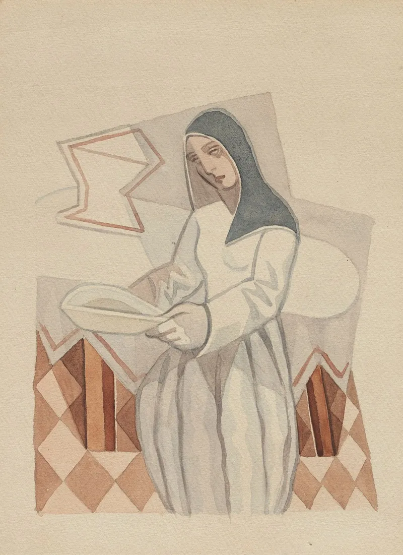 La Religieuse Wall Art by Juan Gris - High-Resolution Digital Print