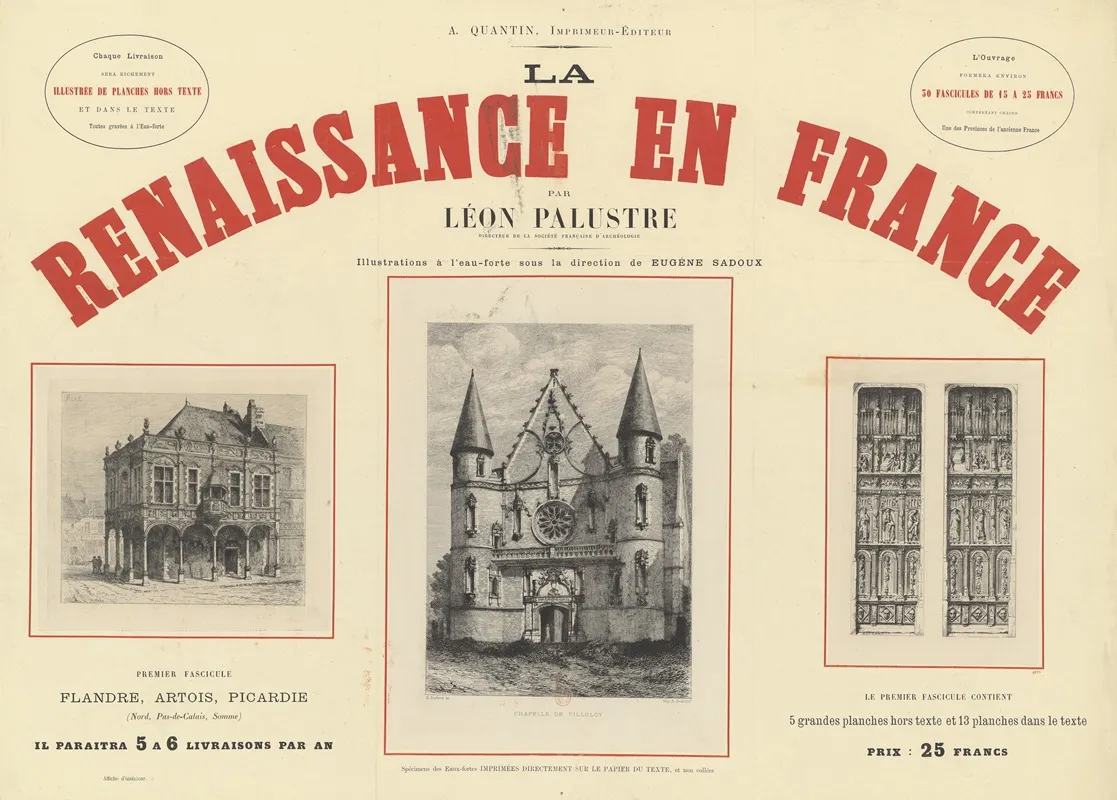 La Renaissance En France Wall Art by Eugène Sadoux - High-Resolution Digital Print