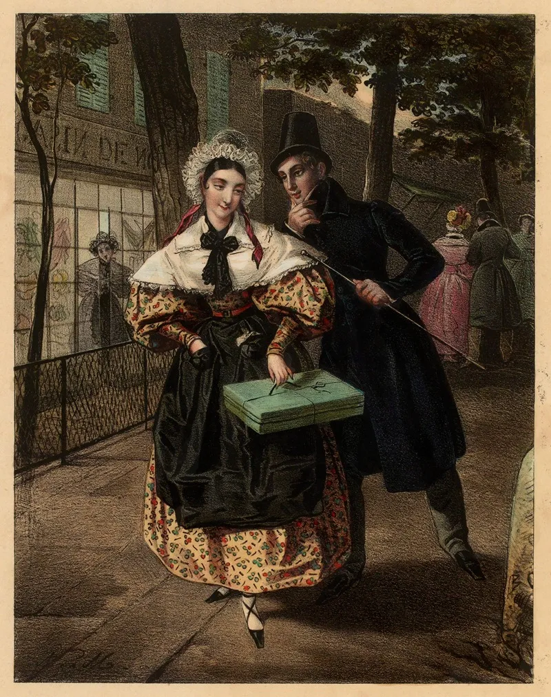 La Rencontre 3 Wall Art by Nicolas Eustache Maurin - High-Resolution Digital Print