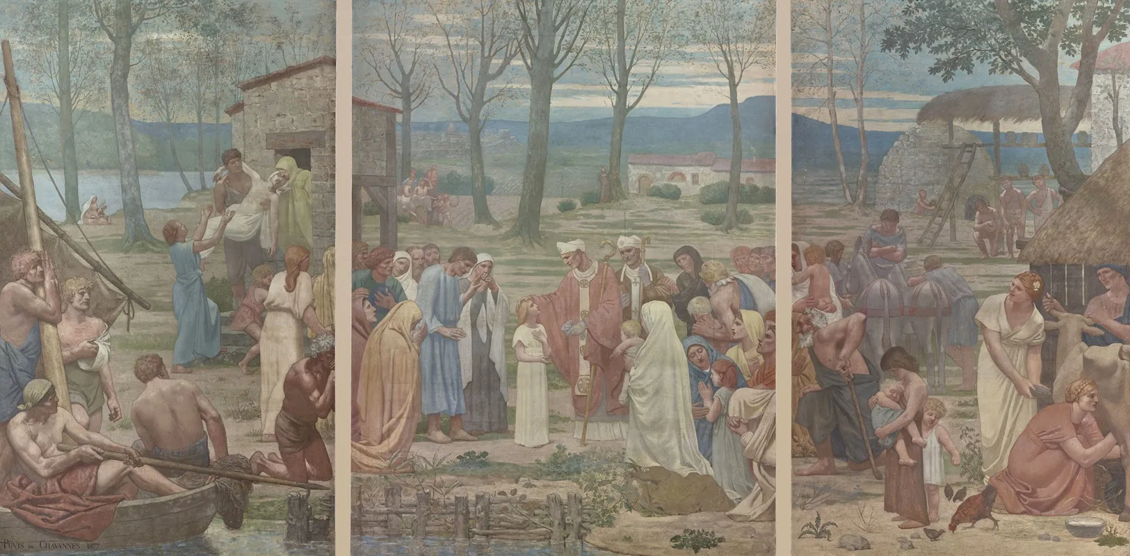 La Rencontre De Sainte Genevieve Et De Saint Germain 4