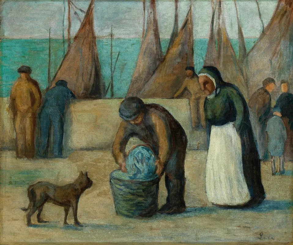La Rentree Des Pecheurs Wall Art by Maximilien Luce - High-Resolution Digital Print
