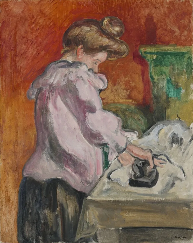 La Repasseuse Wall Art by Louis Valtat - High-Resolution Digital Print