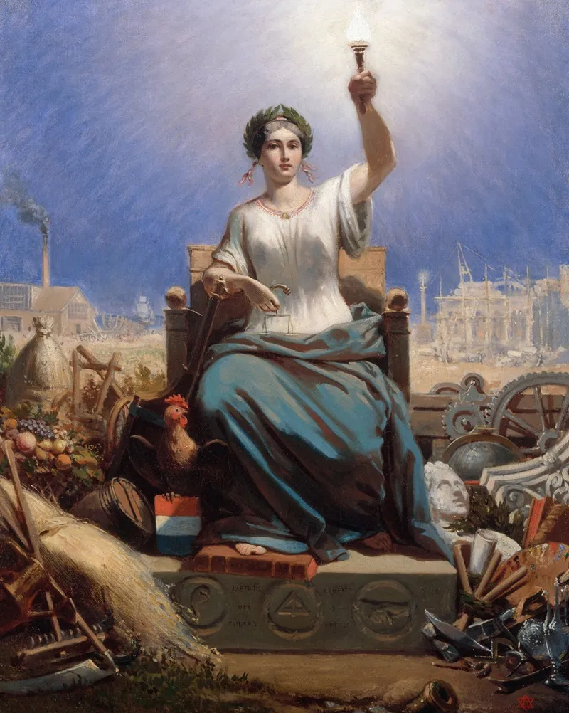 La Republique 2 Wall Art by Ange-Louis Janet - High-Resolution Digital Print