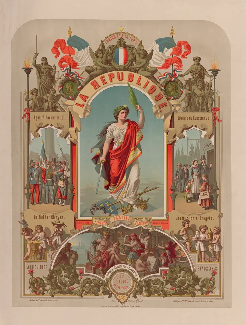 La Republique Le Peuple Souverain Wall Art by L. Conrad - High-Resolution Digital Print
