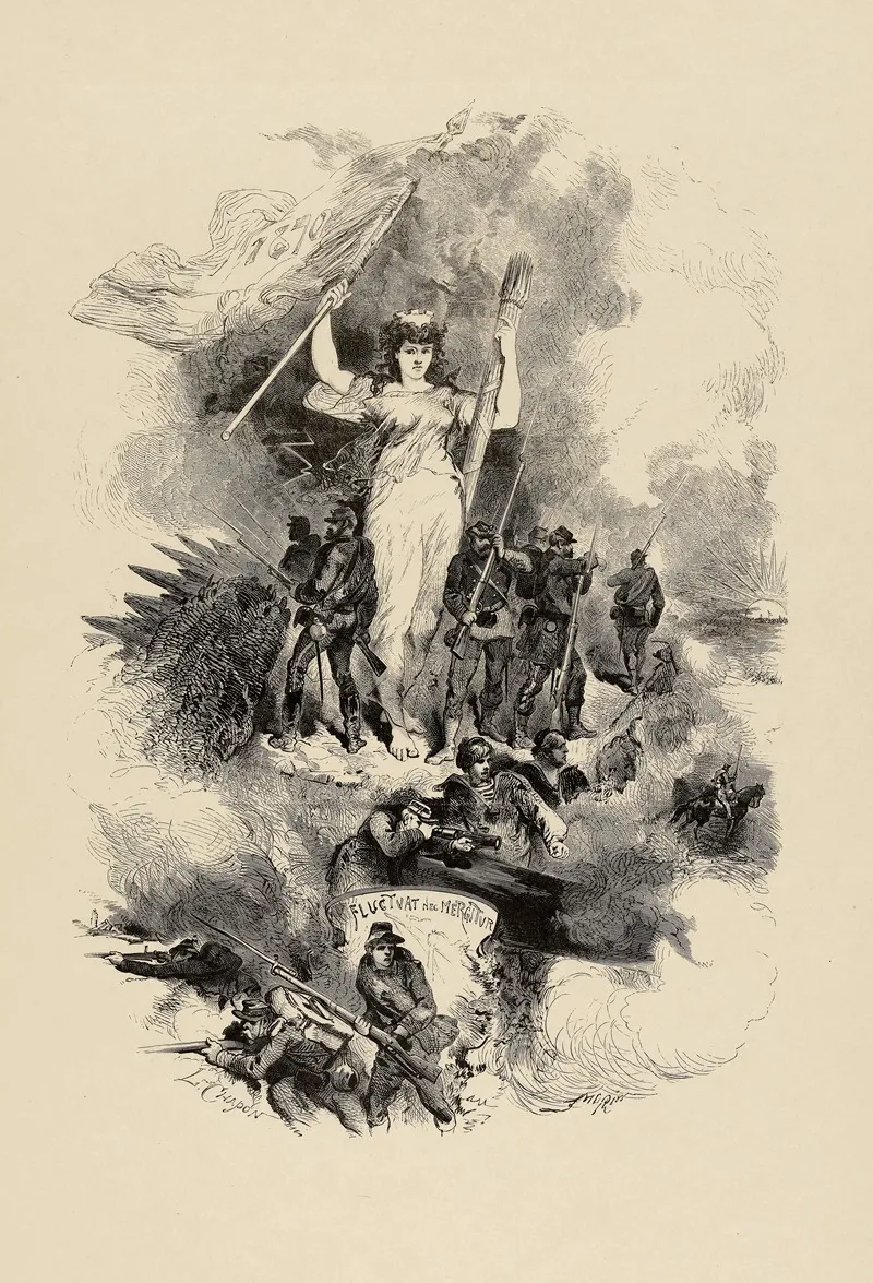 La Resistance De Paris Wall Art by Edmond Morin - High-Resolution Digital Print